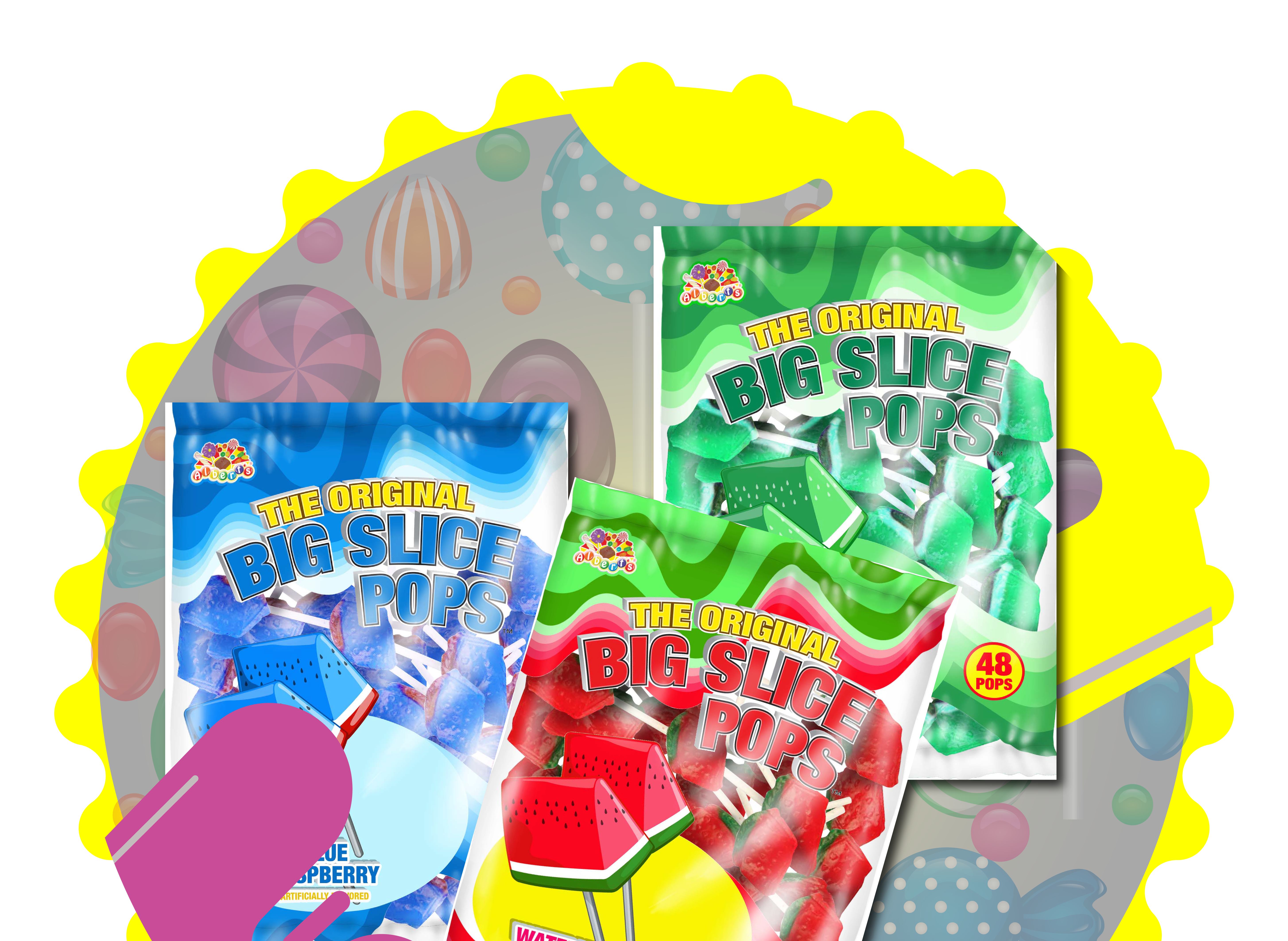 Big Slice Lollipops