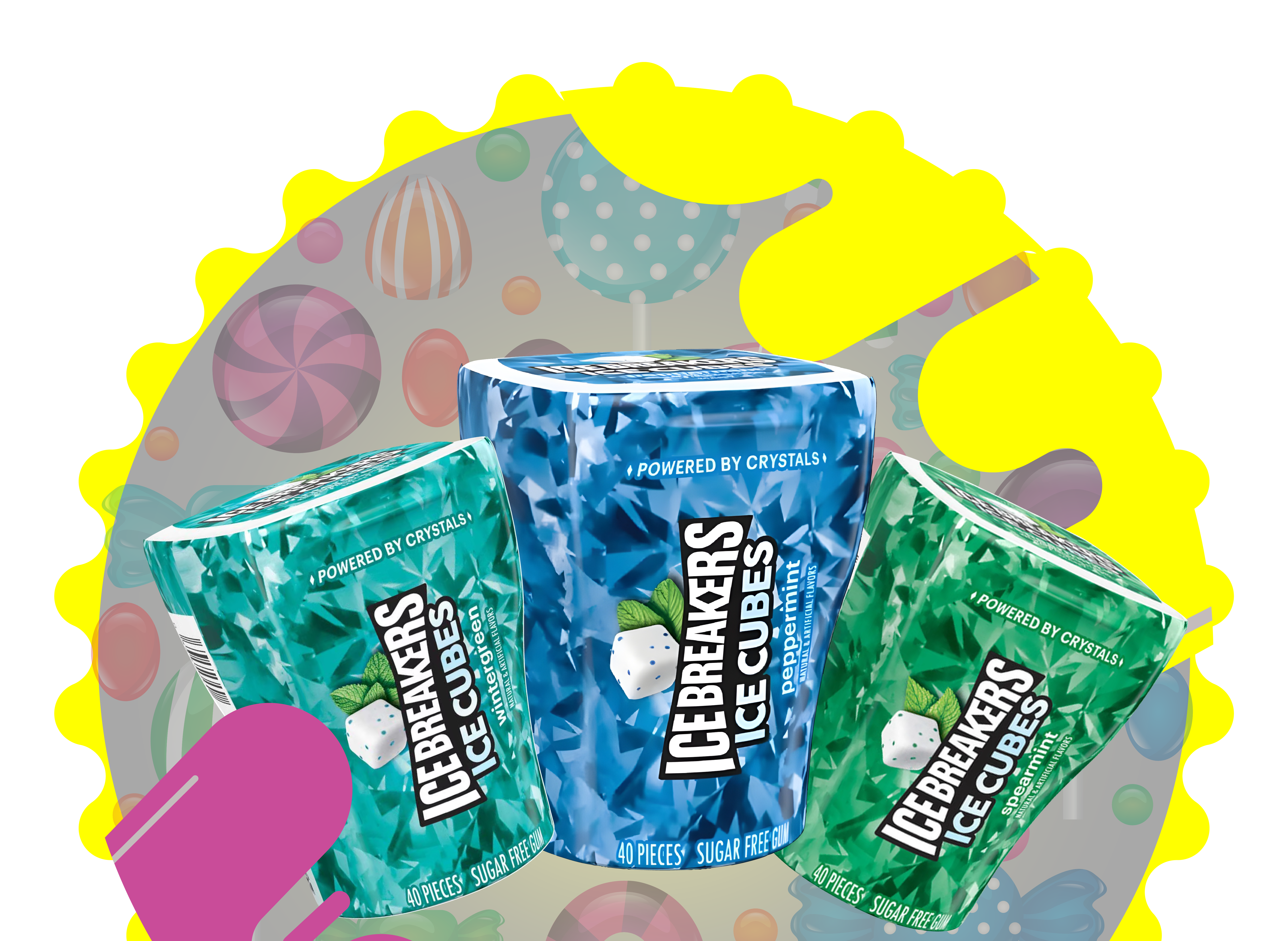 Ice Breakers Ice Cubes Wholesale | Bulk Gum Bottles | UsaCandyWholesale.Com