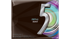 5 Gum RPM Mint Sugar Free Gum By Wrigley's Quantity 15 Sticks Per Pack 10 Packs Per Box Sweet Browse at UsaCandyWholesale.Com