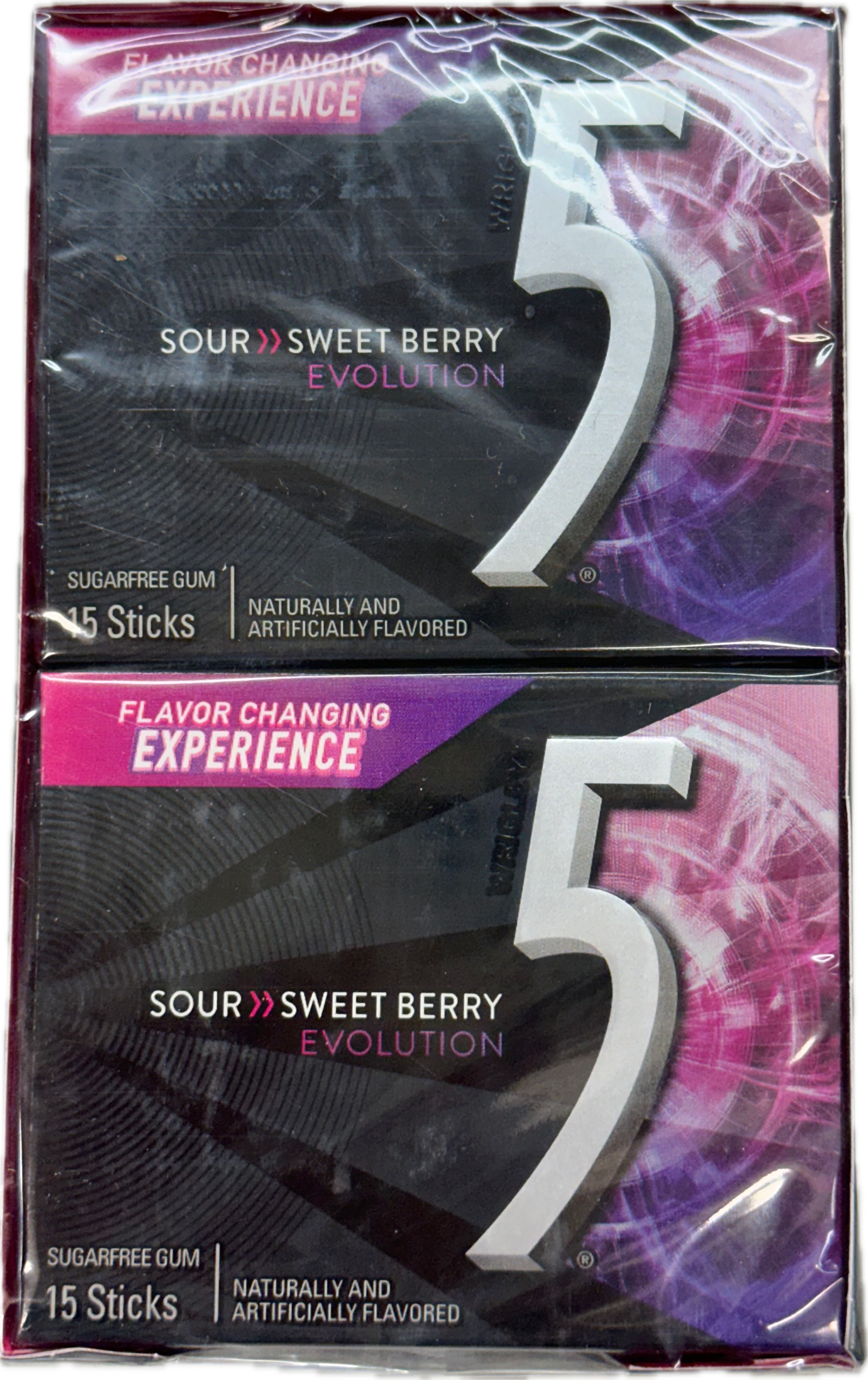 5 Gum Sour Sweet Berry (10 Packs Per Box) at UsaCandyWholesale.Com