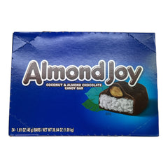 Almond Joy Candy Bar Coconut and Almond Covered with Milk Chocolate Bar Size 1.61 oz Quantity 24 Unit Per Box Sweet Browse at UsaCandyWholesale.Com