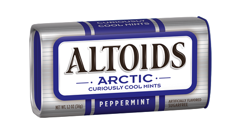 Altoids Arctic Mints Peppermint Flavor Strong Mint Each Unit 1.2 oz Quantity 8 Units Per Box Sweet Browse at UsaCandyWholesale.Com