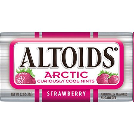 Altoids Arctic Mints Strawberry Flavor Strong Mint Each Unit 1.2 oz Quantity 8 Units Per Box Sweet Browse at UsaCandyWholesale.Com
