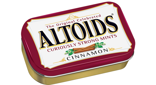 Altoids Mints Cinnamon Flavor Strong Mints Each Unit 1.7 oz Quantity 12 Units Per Box Sweet Browse at UsaCandyWholesale.Com