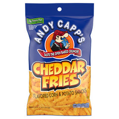 Andy Capp's Cheddar Fries 3 oz Each Pack Quantity 12 Packs Per Case Sweet Browse at UsaCandyWholesale.Com