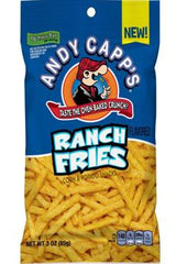 Andy Capp's Ranch Fries 3 oz Each Pack Quantity 12 Packs Per Case Sweet Browse at UsaCandyWholesale.Com
