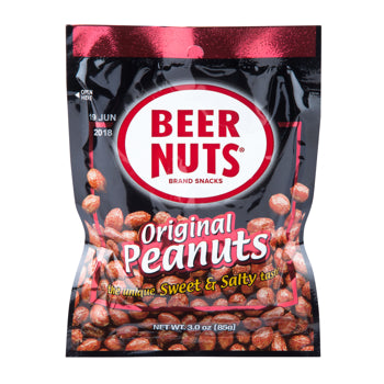Beer Nuts Original Peanuts Each Pack 3 oz Quantity 12 Packs Per Box Sweet Browse at UsaCandyWholesale.Com