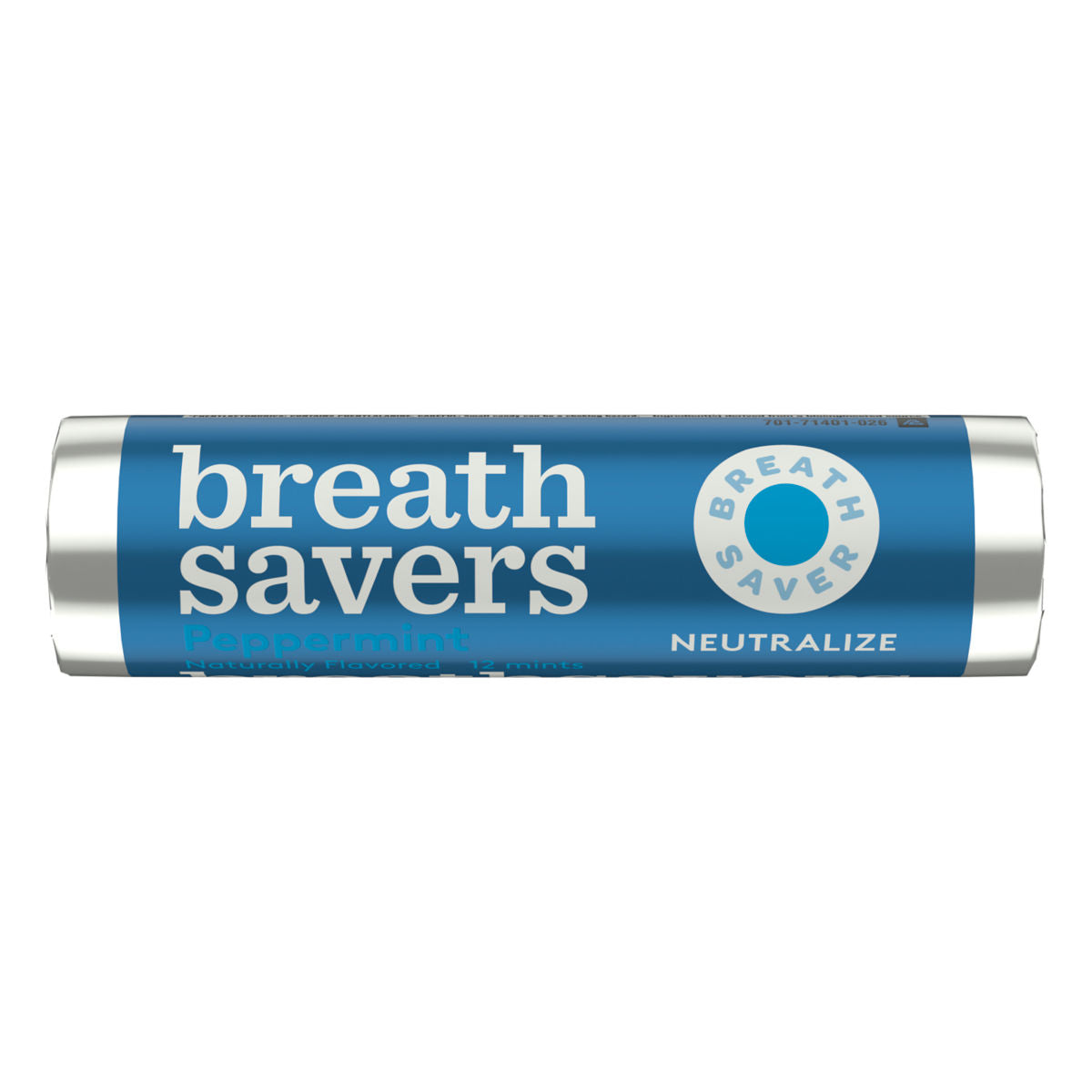 Breath Savers Mints By Wrigley's Peppermint Flavor Each Roll 0.75 oz Quantity 12 Rolls Per Box Sweet Browse at UsaCandyWholesale.Com