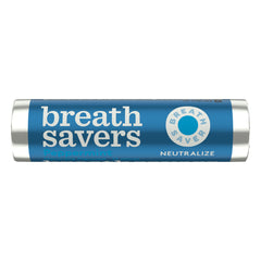 Breath Savers Mints By Wrigley's Peppermint Flavor Each Roll 0.75 oz Quantity 12 Rolls Per Box Sweet Browse at UsaCandyWholesale.Com