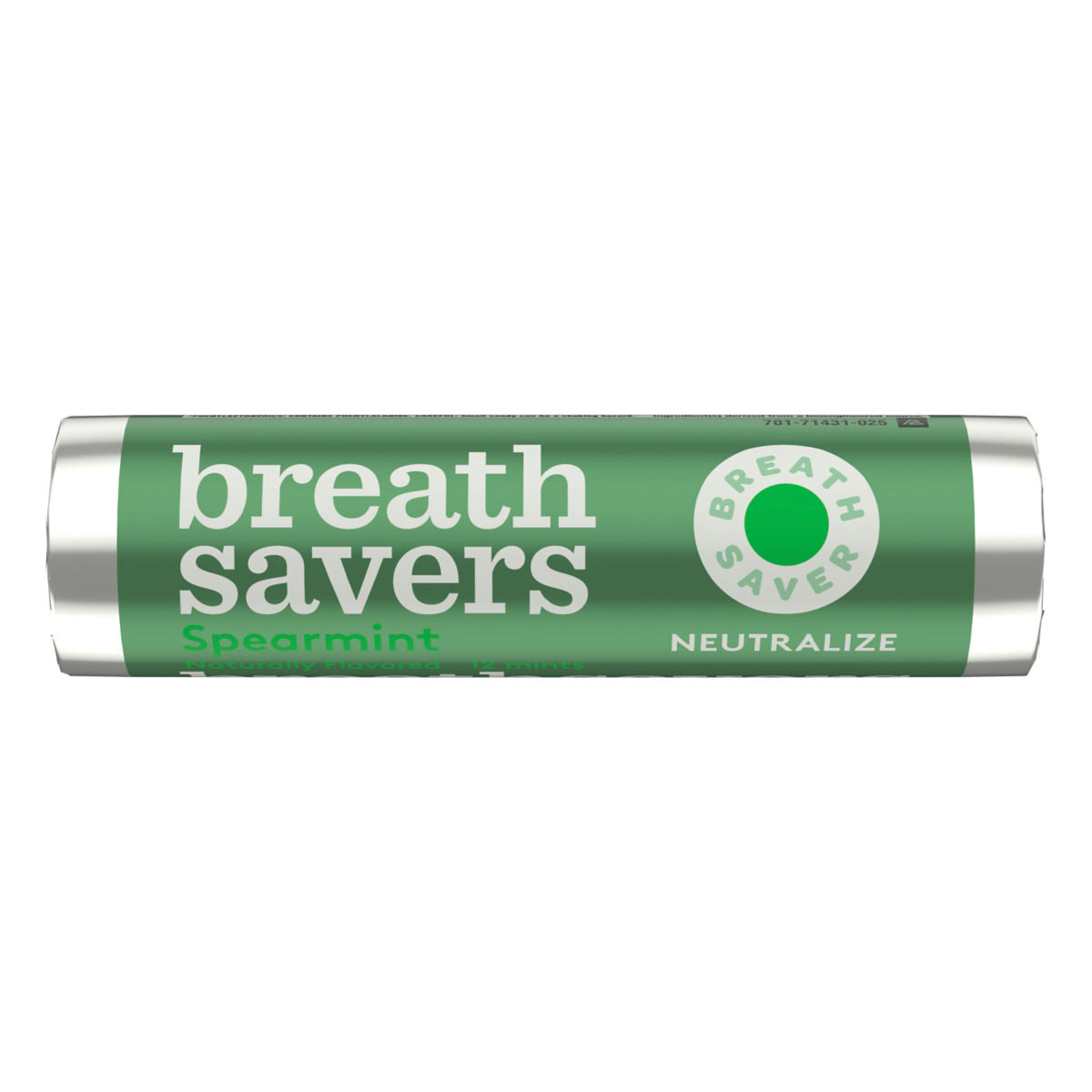 Breath Savers Mints Spearmint Flavor Each Roll 0.75 oz Quantity 12 Rolls Per Box Sweet Browse at UsaCandyWholesale.Com