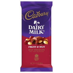 Cadbury Fruit & Nut Covered with Chocolate Giant Bar 3.5 oz Each Bar Quantity 14 Bars Per Case Sweet Browse a: UsaCandyWholesale.Com