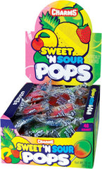 Charms Blow Pops - Sweet & Sour Assorted Flavor Quantity 48 Pops Per Box Sweet Browse a: UsaCandyWholesale.Com