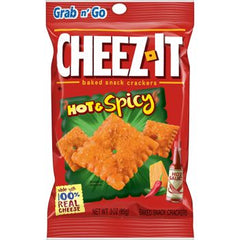 Cheez-it Hot & Spicy 3 oz Each Pack Quantity 6 Packs Per Box Sweet Browse at UsaCandyWholesale.Com