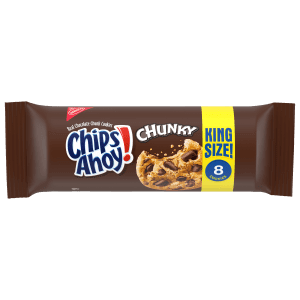 Chips Ahoy Cookies Chunky King Size 4.15 oz Each Pack Quantity 8 Packs Per Box Sweet Browse at UsaCandyWholesale.Com