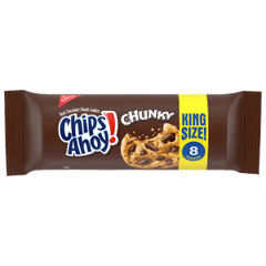 Chips Ahoy Cookies Chunky King Size 4.15 oz Each Pack Quantity 8 Packs Per Box Sweet Browse at UsaCandyWholesale.Com