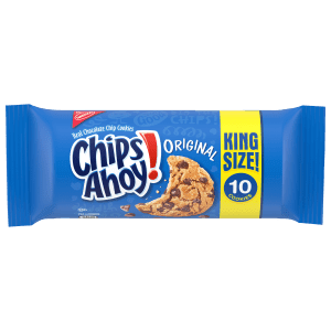 Chips Ahoy Cookies Original King Size 3.75 oz Each Pack Quantity 8 Packs Per Box Sweet Browse at UsaCandyWholesale.Com