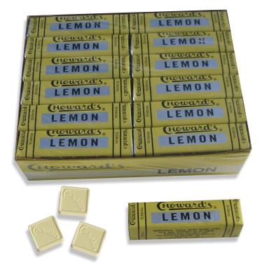 Chowards Mints Lemon Flavor Each Pack 0.88 oz Quantity 24 Packs Per Box Sweet Browse at UsaCandyWholesale.Com