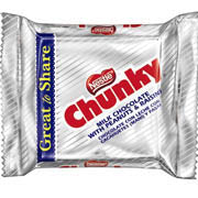 Chunky Candy Bar King Size Each Bat 3.75 oz Quantity 24 Bars Per Box Sweet Browse at UsaCandyWholesale.Com