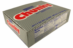 Chunky Comes With Peanuts & Raisins Covered With Milk Chocolate Each Bar 1.4 oz Quantity 24 Bars Per Box Sweet Browse at UsaCandyWholesale.Com