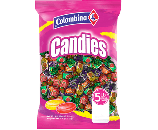 Colombina Assorted Flavors Filled Bulk Wrapped Candy 5 Pounds Per Bag Quantity 450 Pieces Per Bag Sweet Browse at UsaCandyWholesale.Com