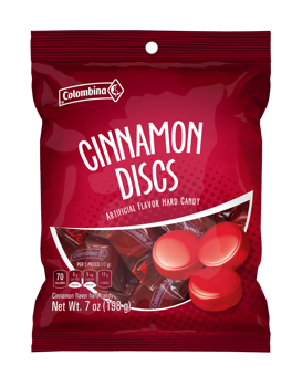 Colombina Cinnamon Peg Bag 7 oz Each Bag Quantity 3 Bags Sweet Browse at UsaCandyWholesale.Com