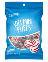 Colombina Soft Mints Puffs Peg Bag 6 oz Each Bag Quantity 3 Bags Sweet Browse at UsaCandyWholesale.Com