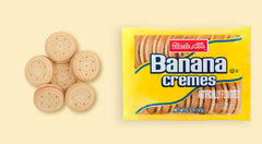 Cookies Creme Sandwich Banana Flavor 5 oz Each Pack By Uncle Al's Quantity 12 Packs Per Case Sweet Browse at UsaCandyWholesale.Com
