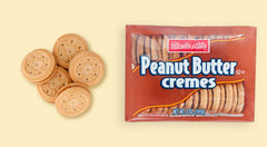 Cookies Creme Sandwich Peanut Butter Flavor 5 oz Each Pack By Uncle Al's Quantity 15 Packs Per Case Sweet Browse at UsaCandyWholesale.Com