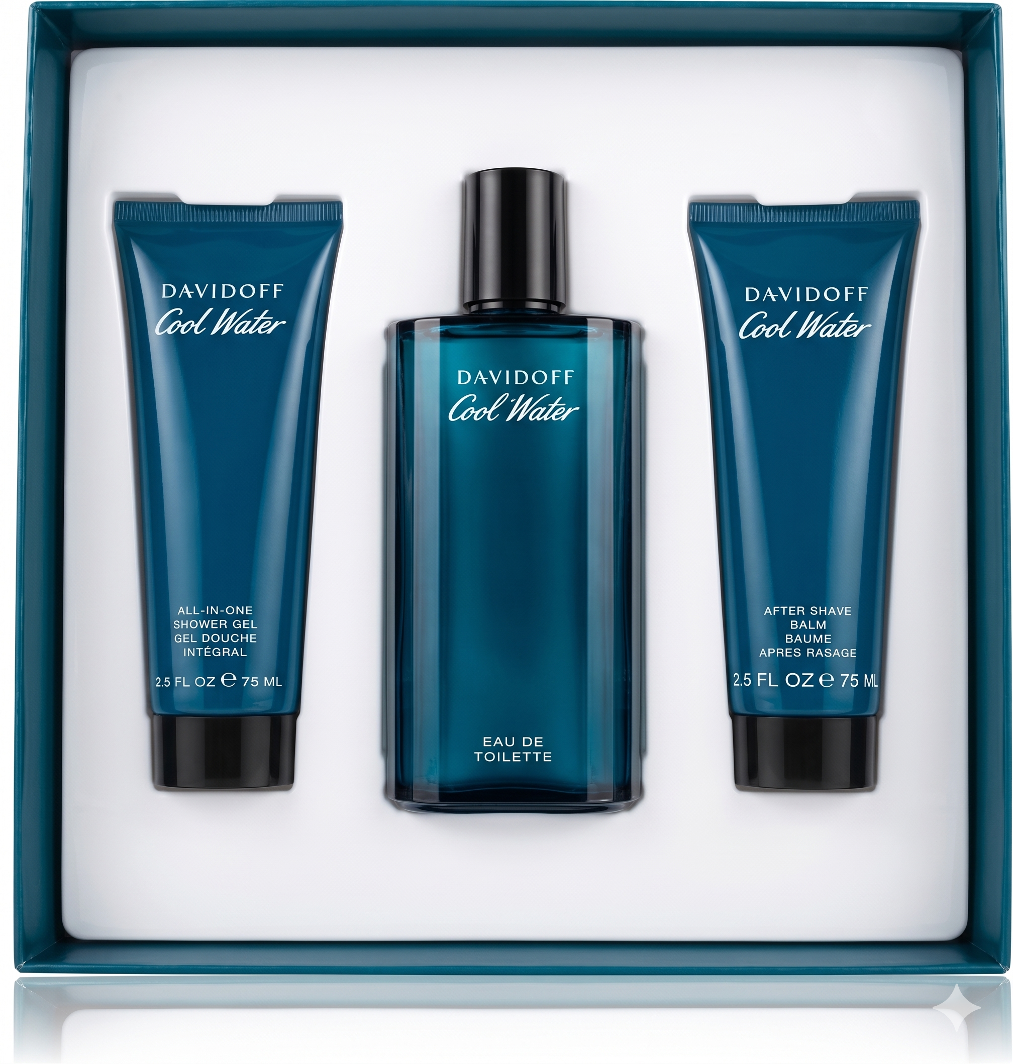 Cool Water EDT 4.2 oz 3 Pieces For Men Quantity 1 Happy Browse at UsaCandyWholesale.Com