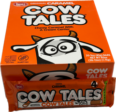 Cow Tales Caramel King Size 3 oz Each Unit Quantity 20 Unit Per Box Sweet Browse at UsaCandyWholesale.Com