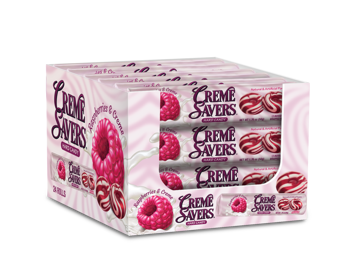 Creme Savers Raspberries (24 Rolls Per Box) at UsaCandyWholesale.Com