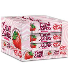 Creme Savers Strawberry (24 Rolls Per Box)