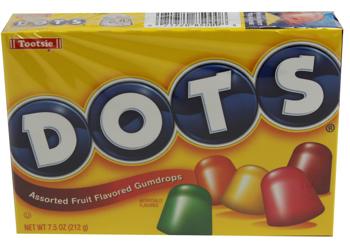 Dots Original Fruit Theater Box 6.5 oz Each Box Quantity 12 Box Per Case Sweet Browse at UsaCandyWholesale.Com