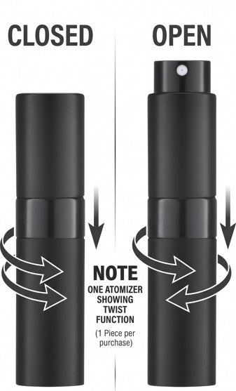 Empty Twist Atomizer Black 8ml (1 Piece) at UsaCandyWholesale.Com