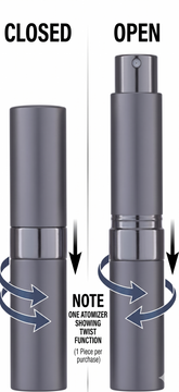 Empty Twist Atomizer Metallic 8ml (1 Piece) at UsaCandyWholesale.Com