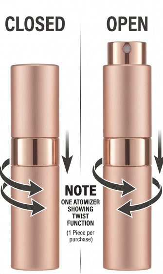 Empty Twist Atomizer Rose Gold 8ml (1 Piece) at UsaCandyWholesale.Com