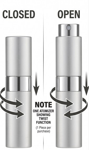 Empty Twist Atomizer Silver 8ml (1 Piece) at UsaCandyWholesale.Com