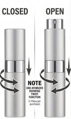 Empty Twist Atomizer Silver 8ml (1 Piece) at UsaCandyWholesale.Com