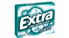 Extra Gum Polar Ice Long Lasting Flavor Sugar Free Gum By Wrigley's Quantity 15 Sticks Per Pack 10 Packs Per Box Sweet Browse at UsaCandyWholesale.Com