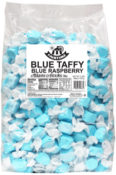 Fairtime Blue Taffy Blue Raspberry Flavor 3 Pounds Per Bag Individually Wrapped Quantity 3 Pounds Per Bag Sweet Browse at UsaCandyWholesale.Com