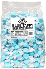 Fairtime Blue Taffy Blue Raspberry Flavor 3 Pounds Per Bag Individually Wrapped Quantity 3 Pounds Per Bag Sweet Browse at UsaCandyWholesale.Com