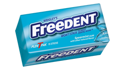 Freedent Gum Spearmint Flavor By Wrigley's Quantity 15 Sticks Per Pack 12 Packs Per Box Sweet Browse at UsaCandyWholesale.Com