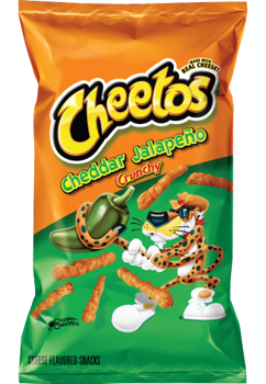 Frito-Lay Cheetos Crunchy Jalapeno 2 oz Each Bag Quantity 10 Bags Sweet Browse at UsaCandyWholesale.Com
