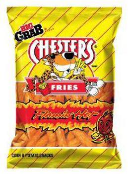 Frito-Lay Chester's Flamin Hot Fries 1.75 oz Each Pack Quantity 10 Bags Sweet Browse at UsaCandyWholesale.Com