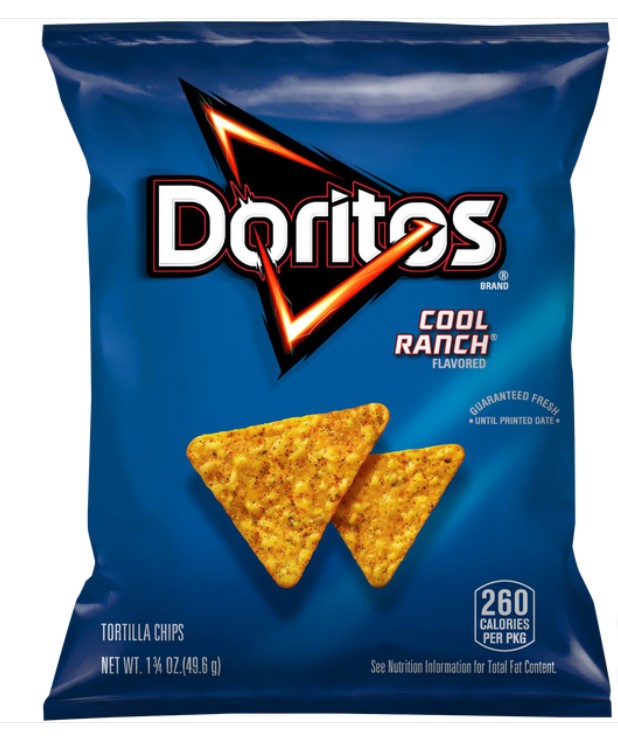 Frito-Lay Doritos Cool Ranch 1.75 Each Pack Quantity 10 Packs Sweet Browse at UsaCandyWholesale.Com