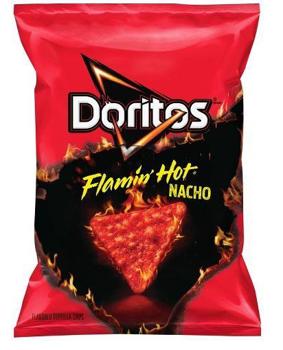 Frito-Lay Doritos Flamin Hot Nacho 1.75 oz Each Pack Quantity 10 Bags Sweet Browse at UsaCandyWholesale.Com
