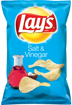 Frito-Lay Lay's Salt & Vinegar 1.5 oz Each Pack Quantity 10 Bags Sweet Browse at UsaCandyWholesale.Com
