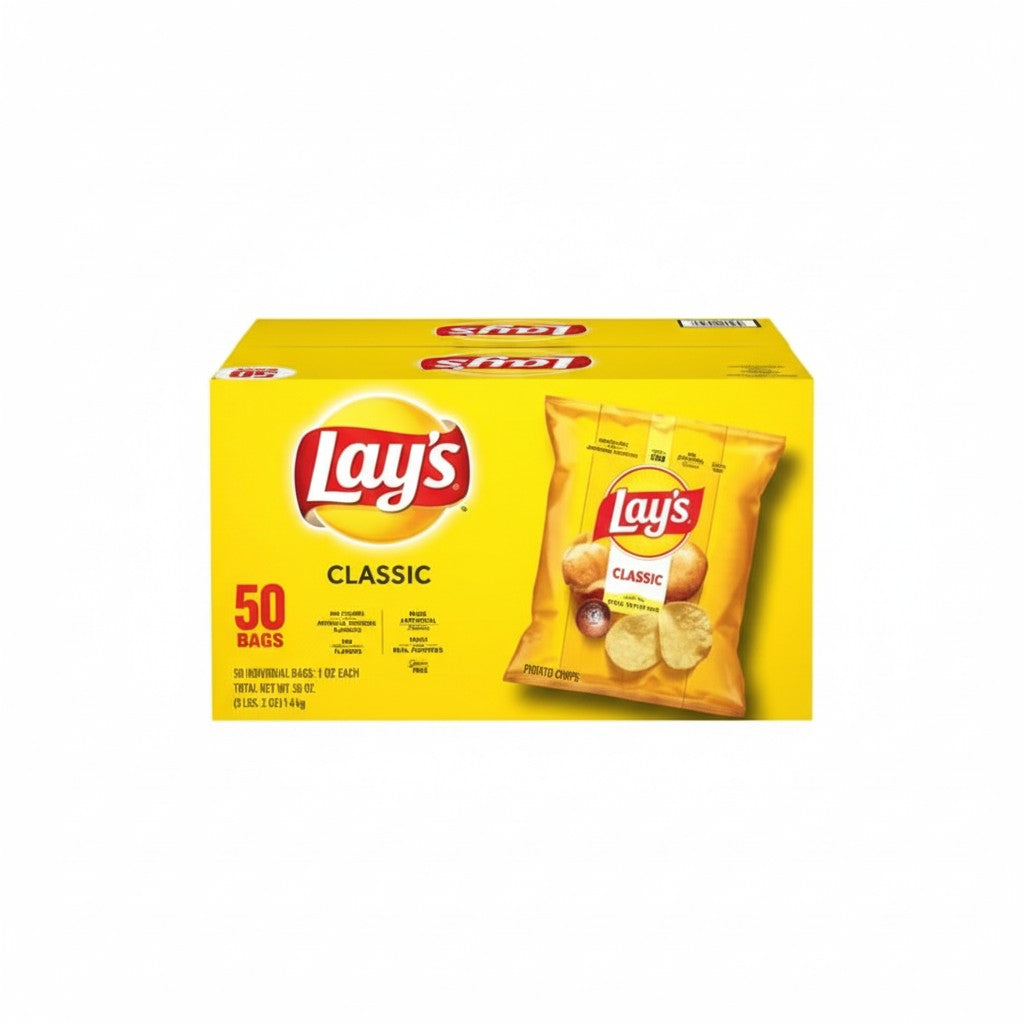 Frito-Lay Lays Classic Chips 1 oz (50 Packs) at UsaCandyWholesale.Com