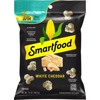 Frito-Lay Smartfood White Cheddar Popcorn 1 oz Each Pack Quantity 10 Bags Sweet Browse at UsaCandyWholesale.Com