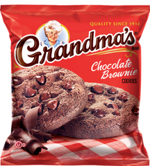 Frito Grandma's Cookies Chocolate Brownie 2.5 oz Each Pack Quantity 6 Packs Sweet Browse at UsaCandyWholesale.Com